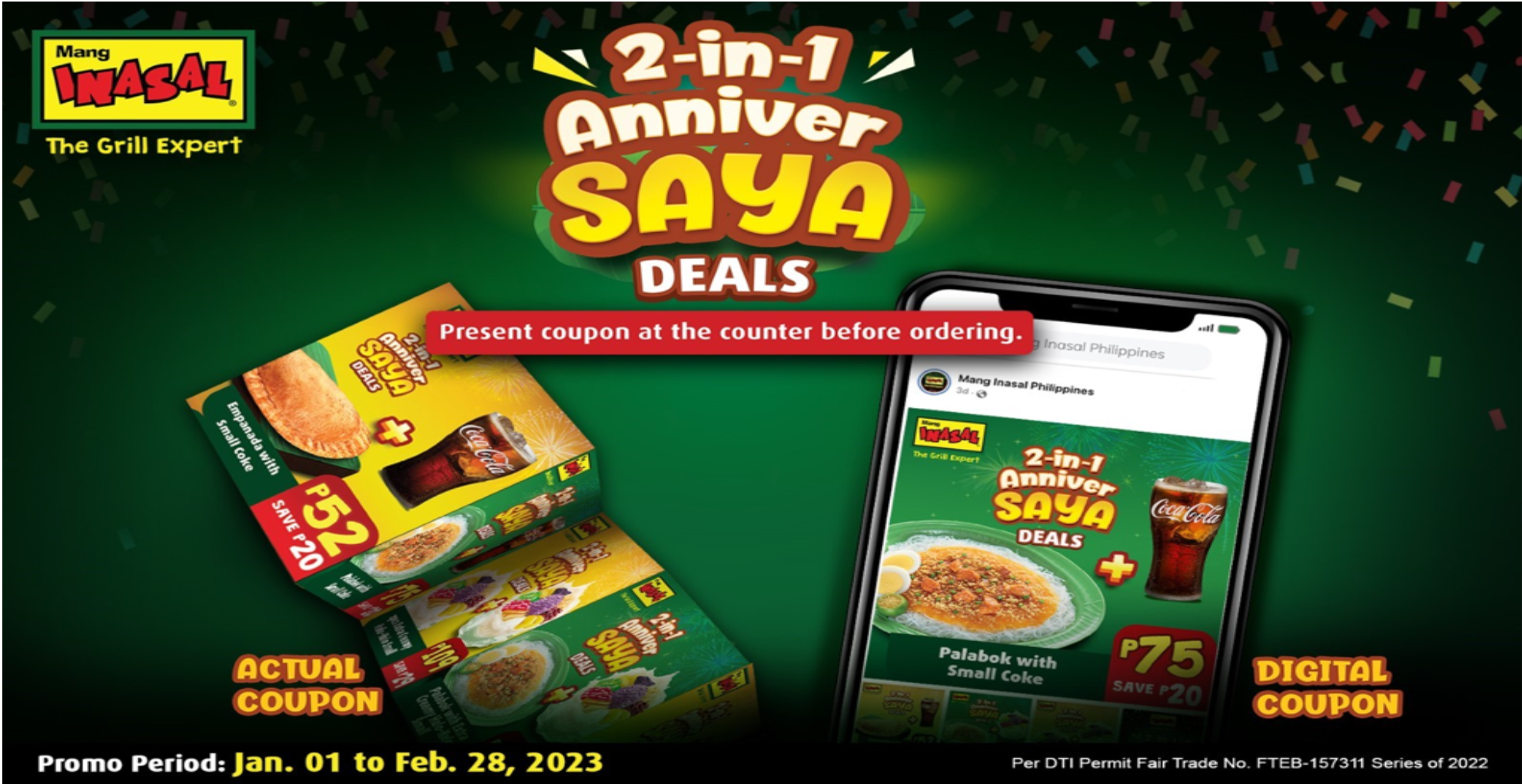 Mang Inasal kicks off 20th anniversary with 2-in-1 AnniverSAYA Deals